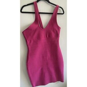 Herve Leger x Forever 21 Pink One Shoulder Bandage Dress L
